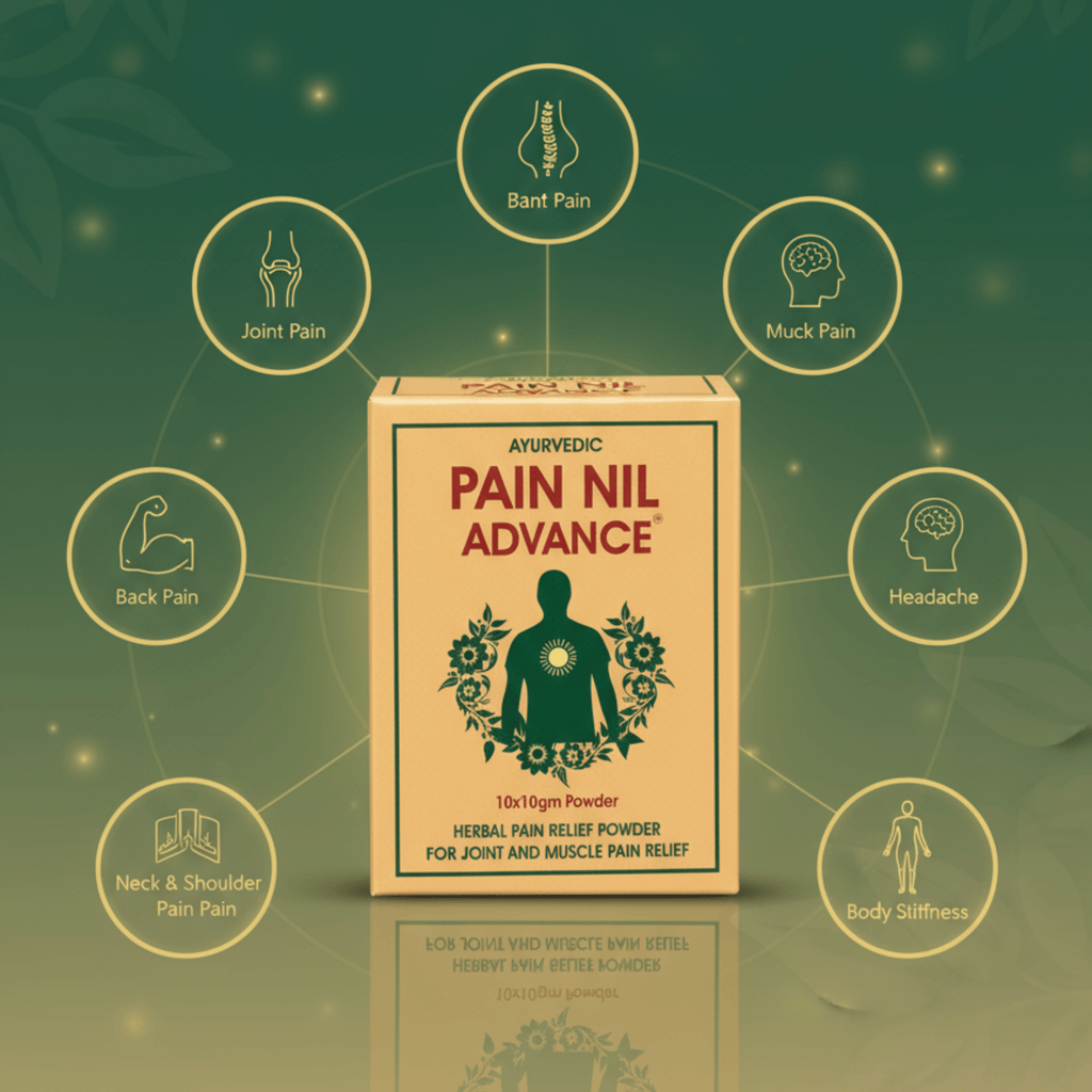 Pain Nil Advance | Herbal Pain Relief Powder | 10 Pouches Pack
